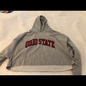 Ohio State Cropped Hoodie